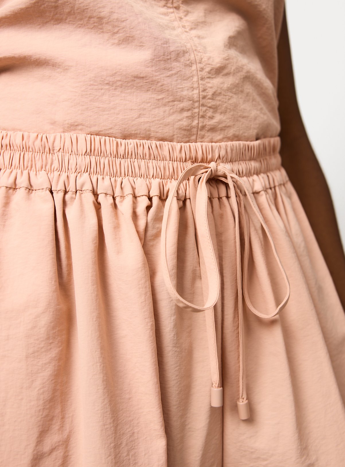 Light Orange Balloon Leg Techno Co-ord Trousers 22 - Image 4 thumbnail